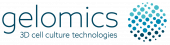 The Gelomics logo with text that reads: 3D cell culture technologies.